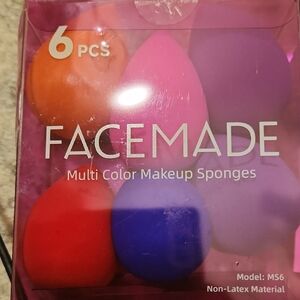 Multi-Color Makeup Sponge Set - 6 PCS